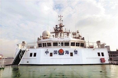 7月22日，中國海警2350船即將啟程執(zhí)行維權巡航任務。 新華社記者 李濤 攝