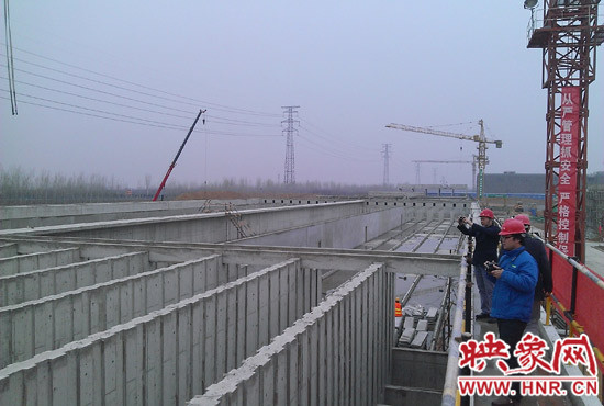 鄭州航空港第一水廠改擴建工程現(xiàn)場。