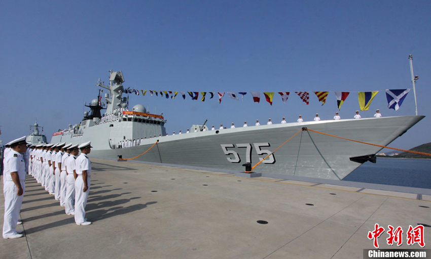 中國海軍新型導彈護衛(wèi)艦岳陽艦加入戰(zhàn)斗序列