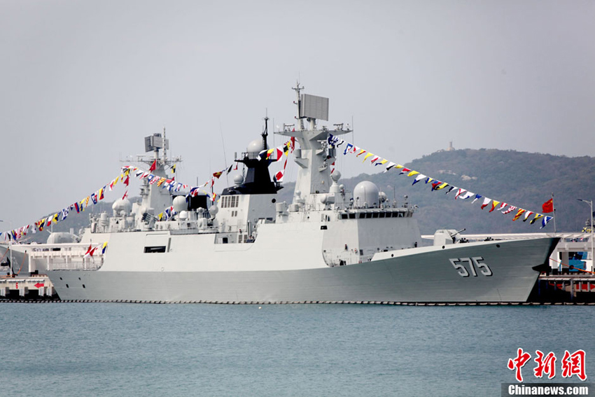 中國海軍新型導彈護衛(wèi)艦岳陽艦加入戰(zhàn)斗序列