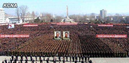 朝鮮民眾稱，朝鮮軍民“將在任意時期、對任意對象隨意實(shí)施無止境的正義打擊，一定實(shí)現(xiàn)民族的夙愿祖國統(tǒng)一大業(yè)”。