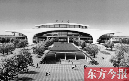 商合杭高鐵商丘站效果圖，暢想一下未來(lái)的俏模樣吧 資料圖片