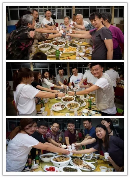 看我們的飯菜豐盛嗎？