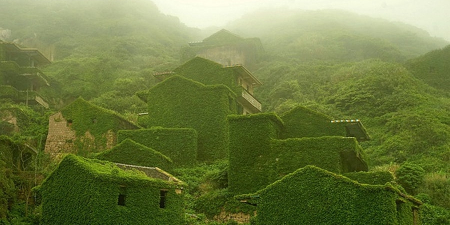 實(shí)拍被大自然吞沒的中國漁村 實(shí)拍被大自然吞沒的中國漁村