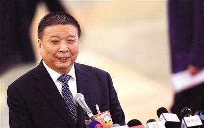 國(guó)土資源部部長(zhǎng)姜大明。新華社記者