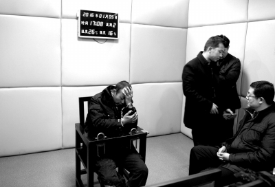 1月5日，犯罪嫌疑人馬永平在接受審訊。