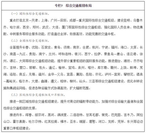 圖片來源于《“十三五”現代綜合交通運輸體系發(fā)展規(guī)劃》