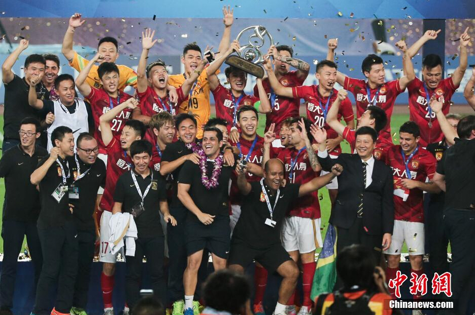 恒大隊主場1球獲勝，三年內(nèi)第二次獲得亞冠冠軍。