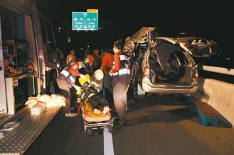 嘉義縣八十二號快速道路發(fā)生死亡車禍，造成二死一重傷慘劇。