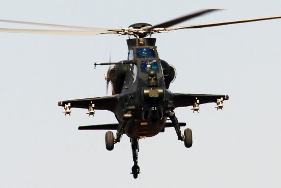資料圖：解放軍武直-10攻擊直升機(jī)。