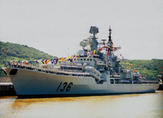 資料圖：東海艦隊的杭州號驅逐艦。