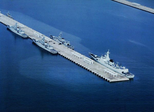 資料圖：三亞軍港。