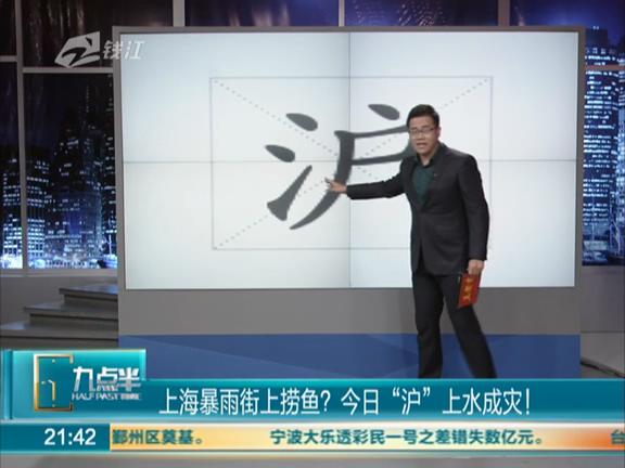 上海暴雨街上能撈魚？